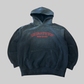 Black College Script Logo Hoodie