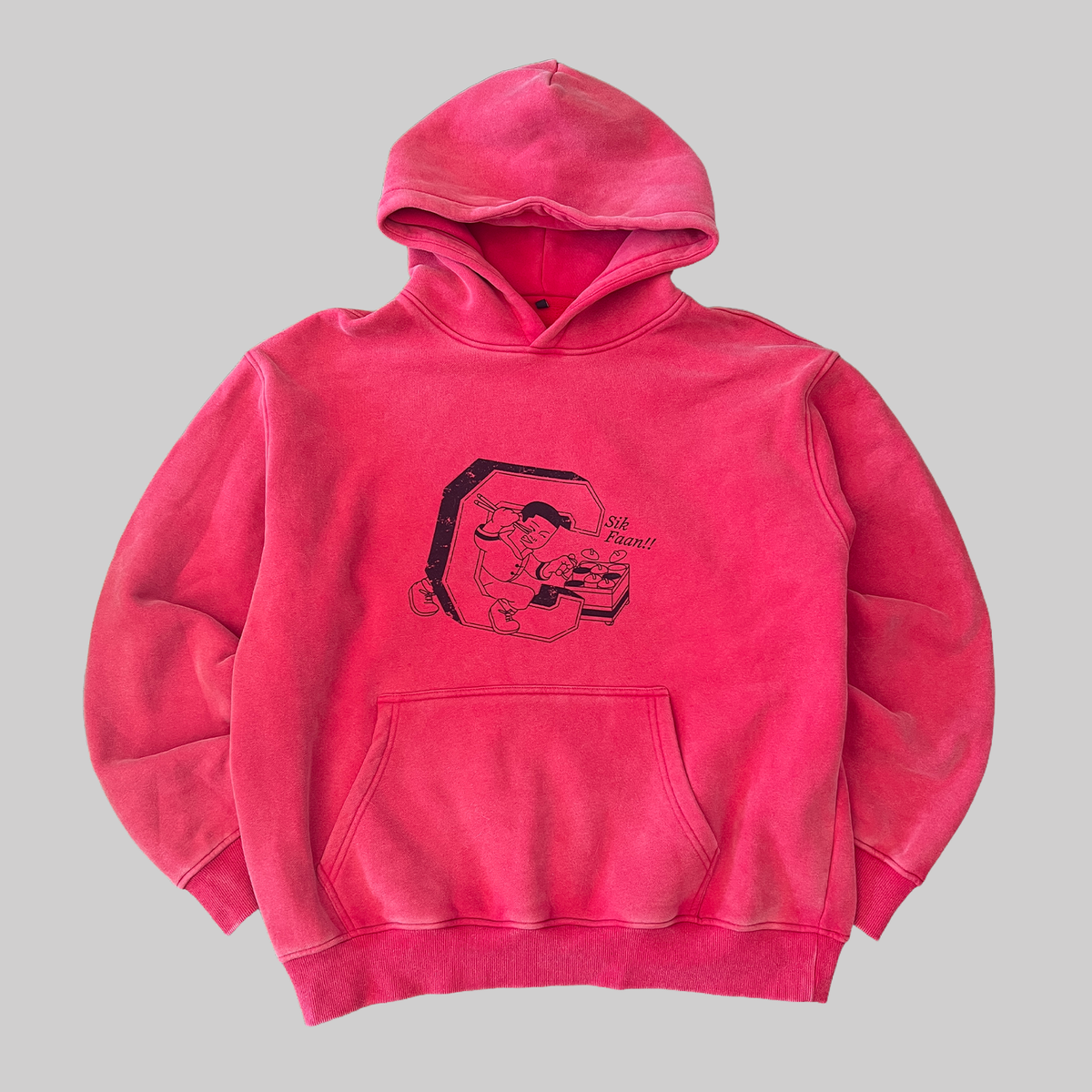 Red Sik Faan!! College Logo Hoodie